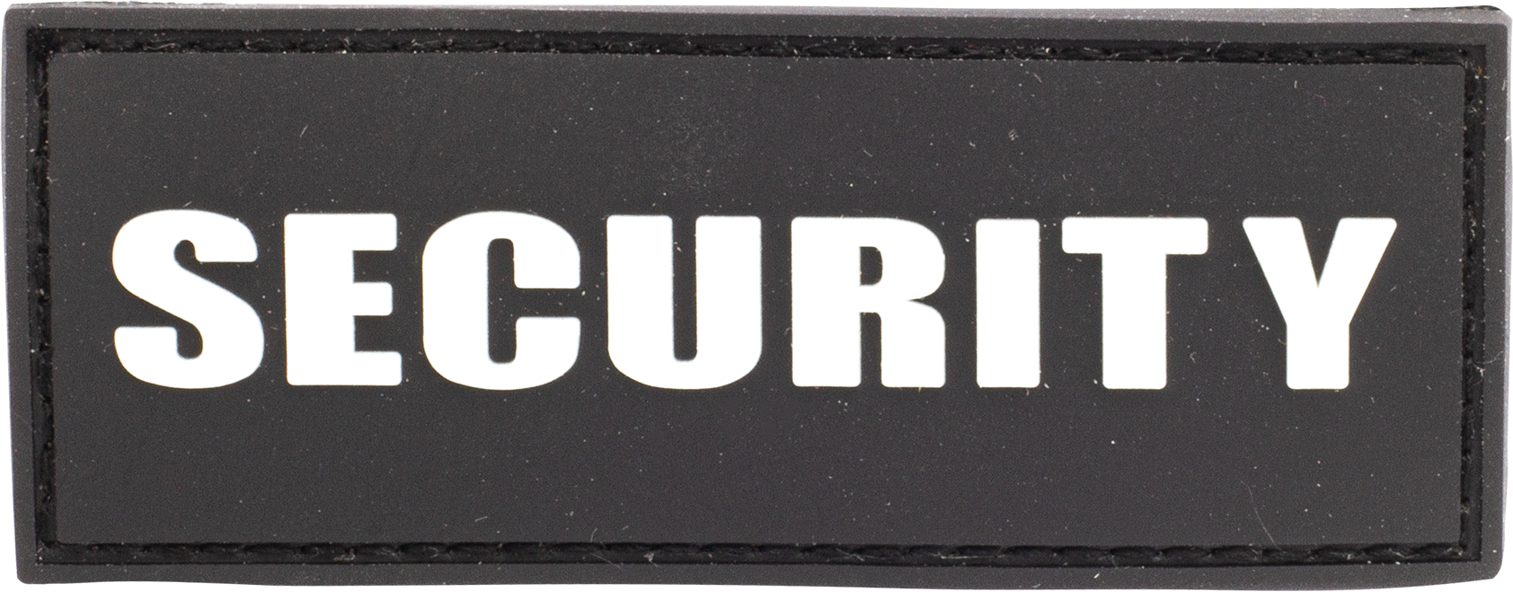 3D Rubber Patch mit Klett Security Schwarz/Weiss